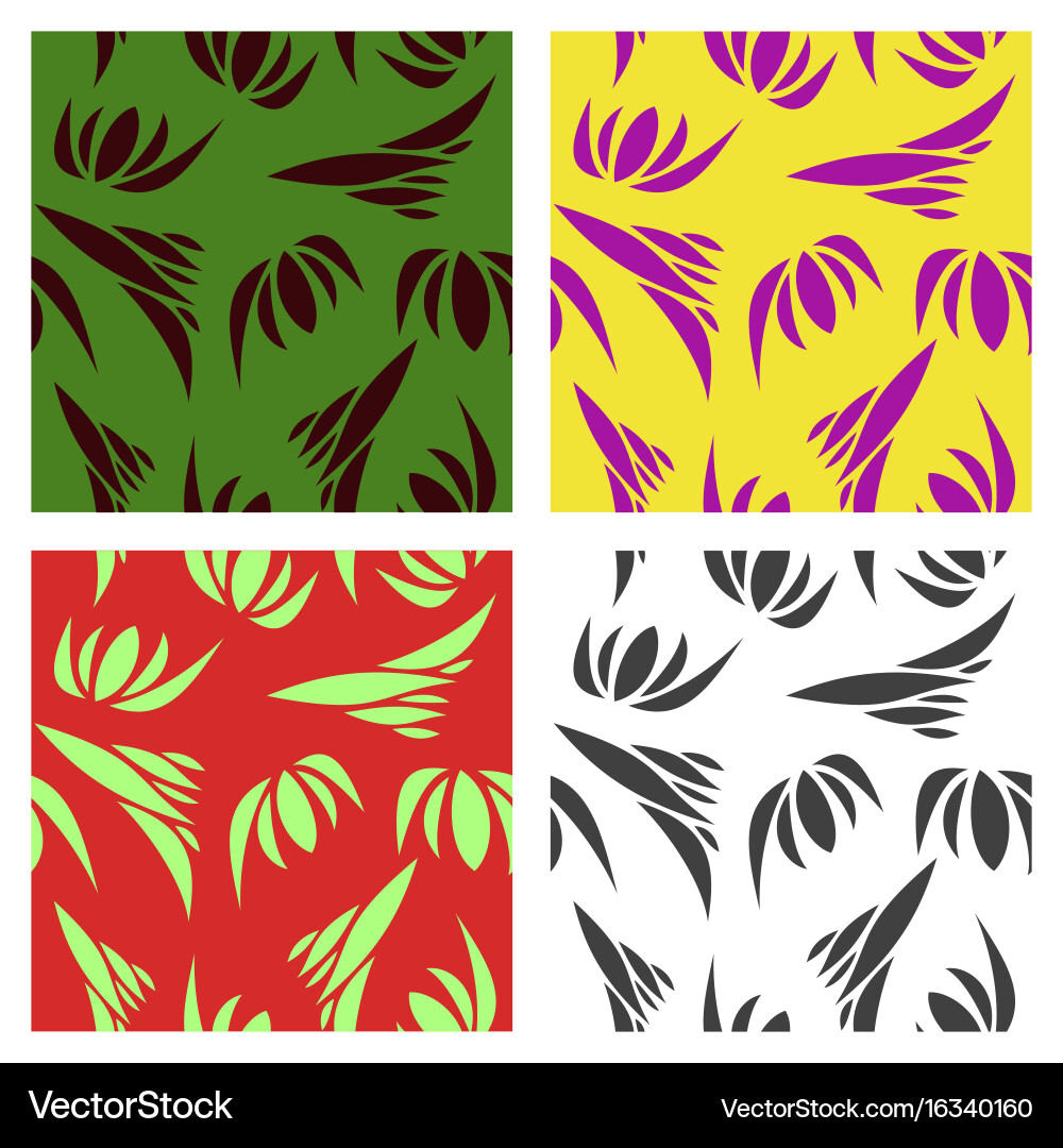 Assembly of patterns in bright style Vector Image