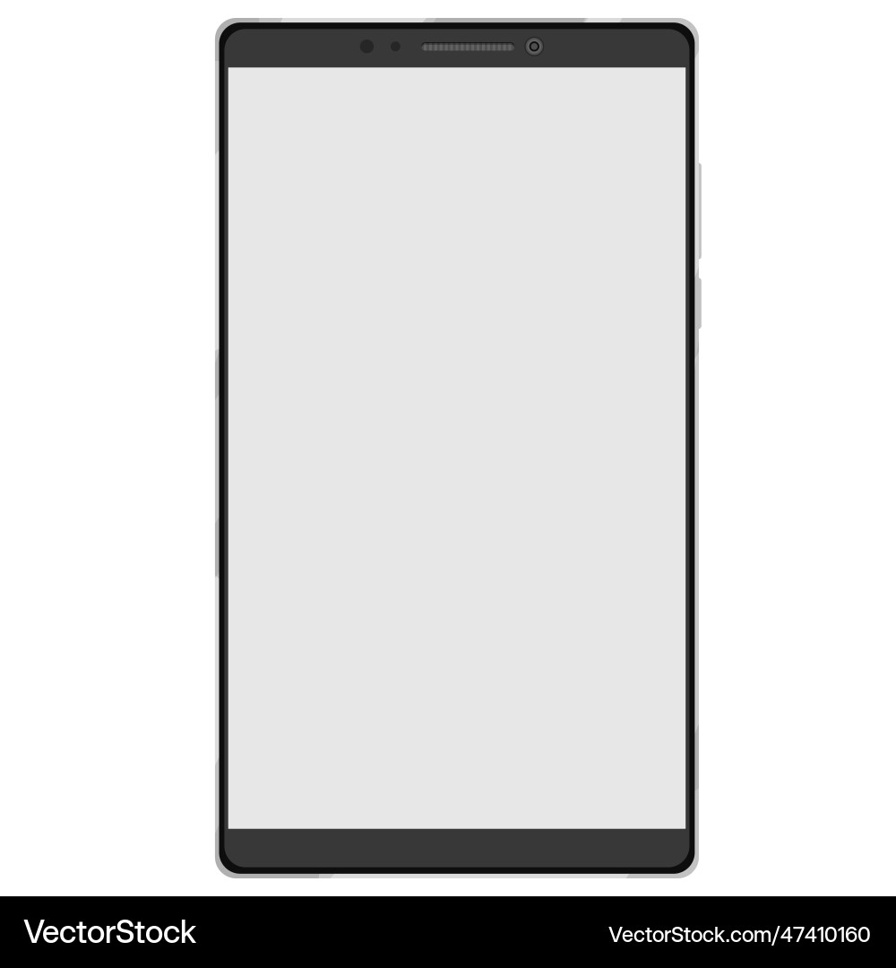 Cell phone smartphone screen frame front view Cell phone smartphone screen frame front view vector image