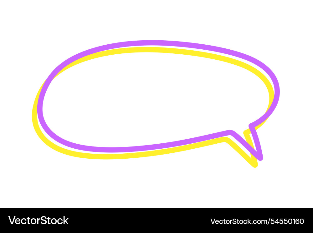 Chat speech bubble message text cloud shape Chat speech bubble message text cloud shape vector image