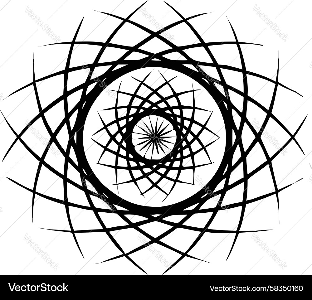 Concentric Circles Pattern Vector Image