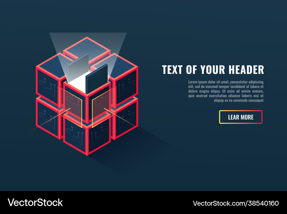 Concept digital data or files extraction Concept digital data or files extraction vector image