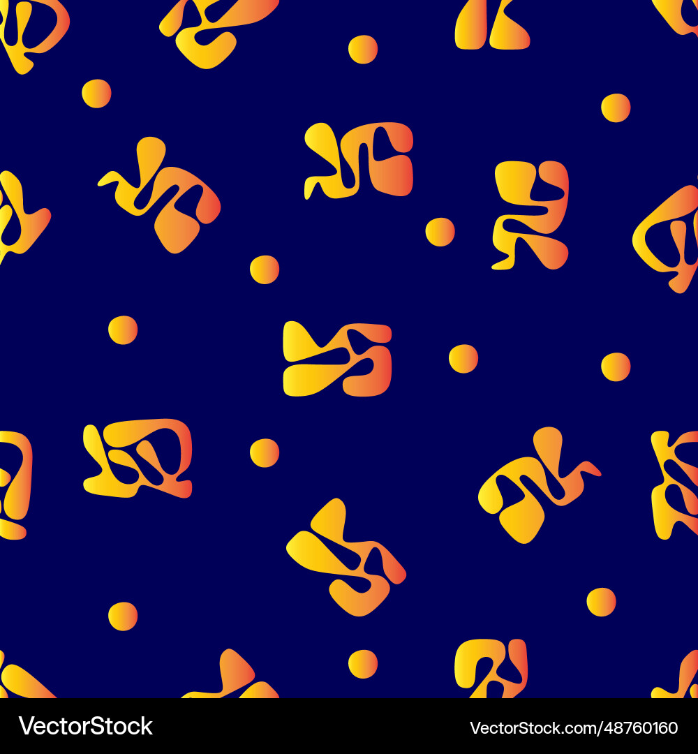 Curves dots object gradient seamless pattern Curves dots object gradient seamless pattern Vector Image