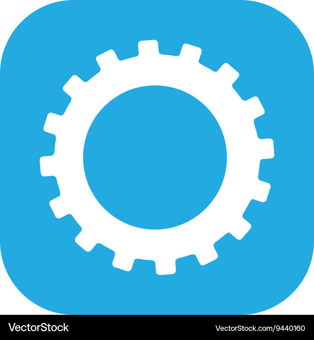 Gear setup button isolated icon design Vector Image