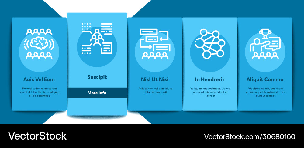Hackathon development onboarding elements icons Hackathon development onboarding elements icons vector image