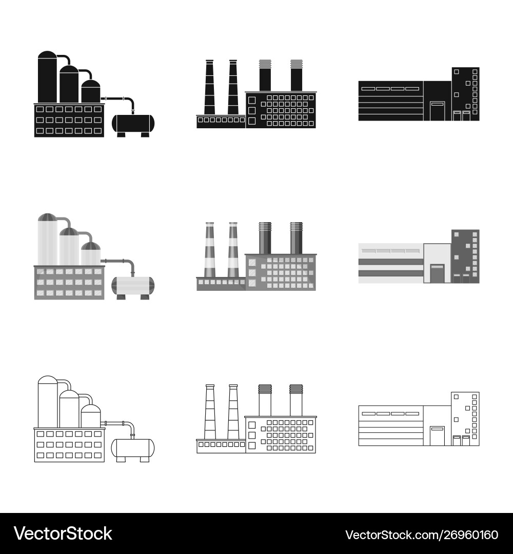 Isolated object production and structure icon vector image