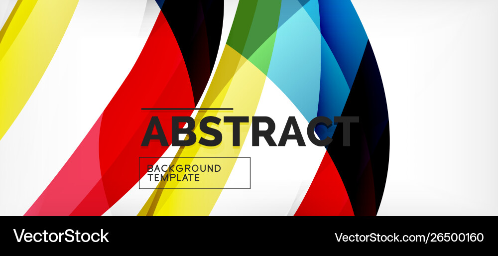Linear wave web template Linear wave web template Vector Image