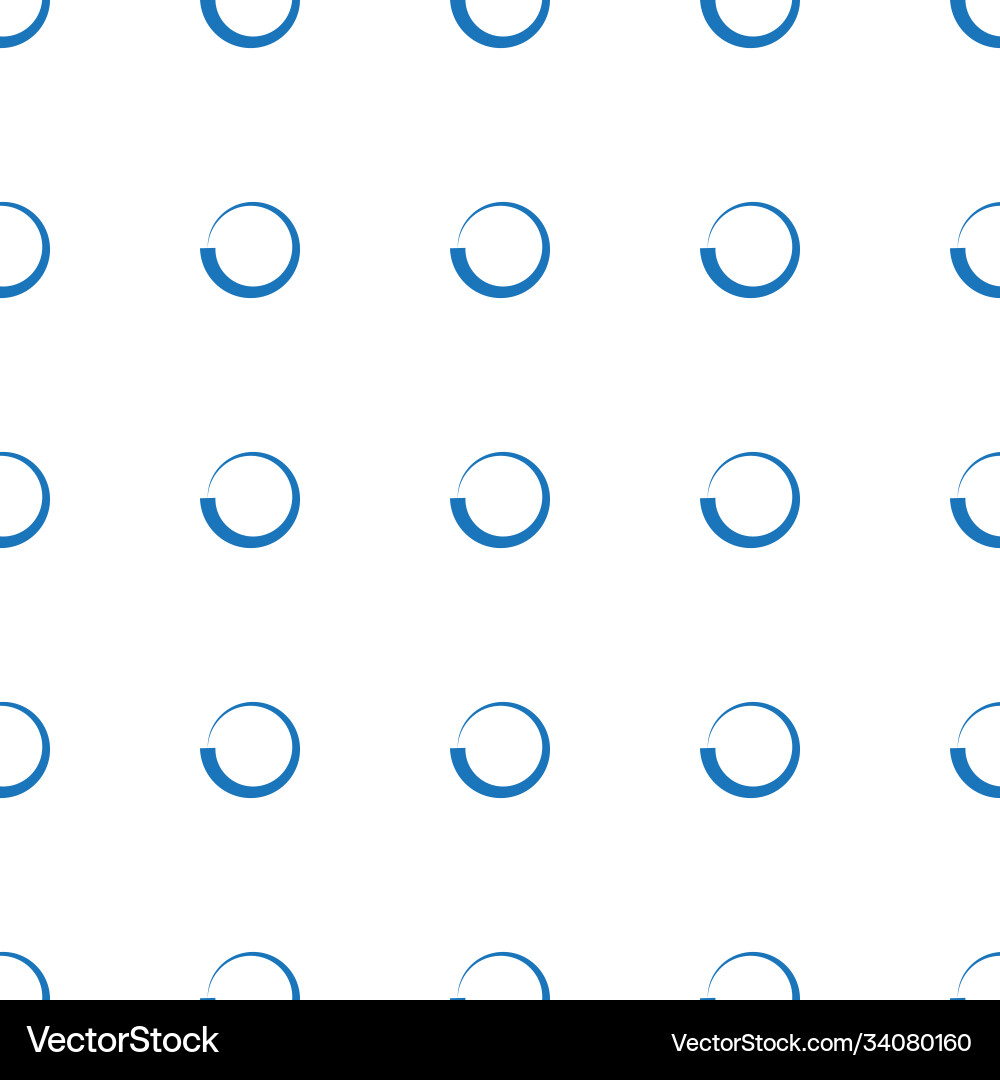 Loading icon pattern seamless white background vector image