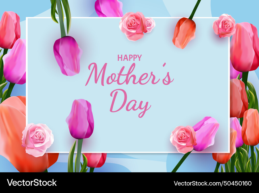 Mother day background with element Vector Image