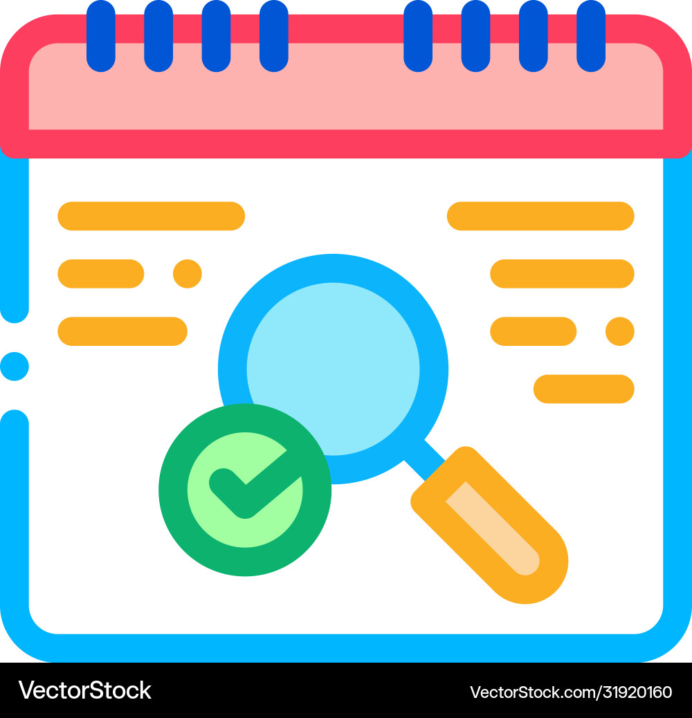 No error detection icon outline Vector Image