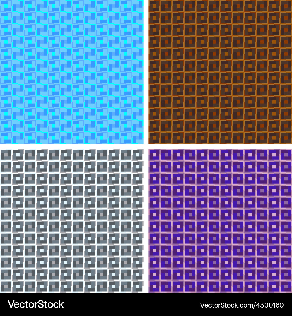 Seamless abstract art pattern set vector image