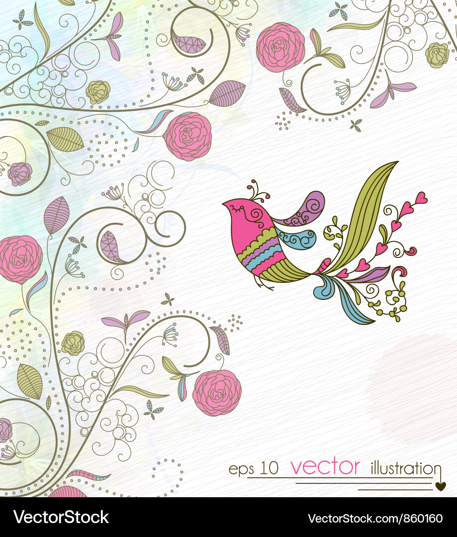 Spring background vector image