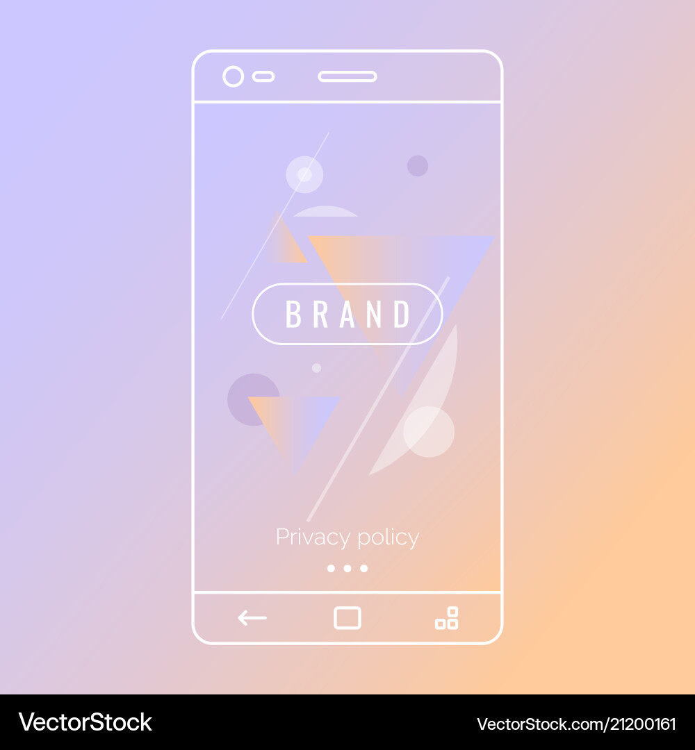 Abstract background for mobile applications Vector Image