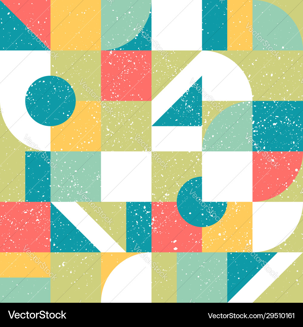 Abstract seamless pattern with geometric shapes Vector Image