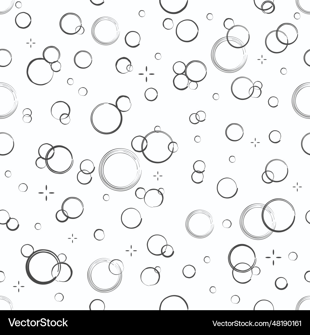 Animated Soap Bubbles Pattern Vector Image