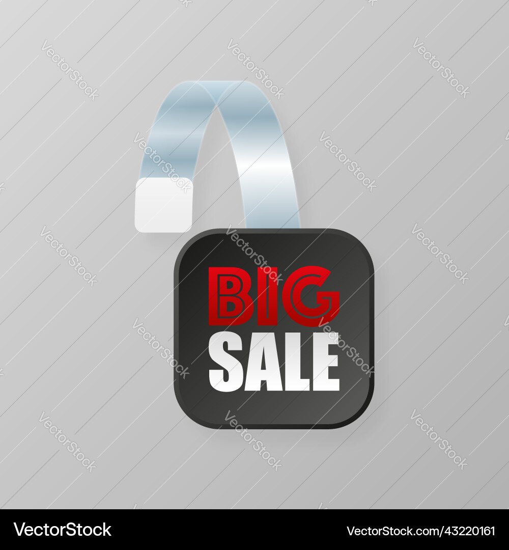 Big sale price tag advertising wobbler Big sale price tag advertising wobbler vector image