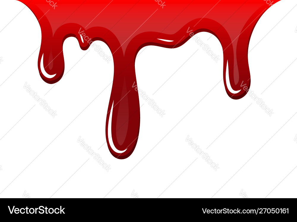 Blood drip 3d drop isolated white Blood drip 3d drop isolated white vector image