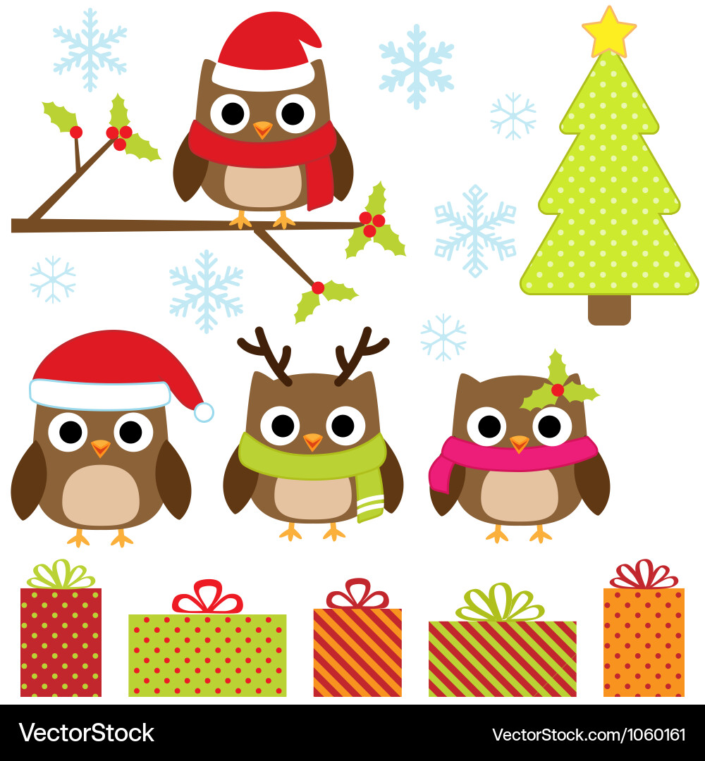 Christmas set Royalty Free Vector Image - VectorStock