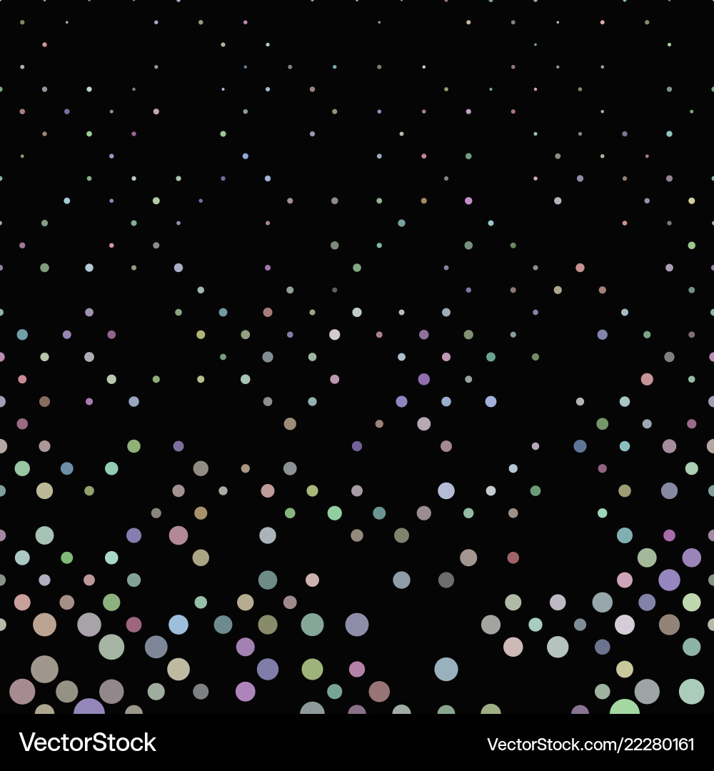 Colorful repeating abstract circle pattern Vector Image