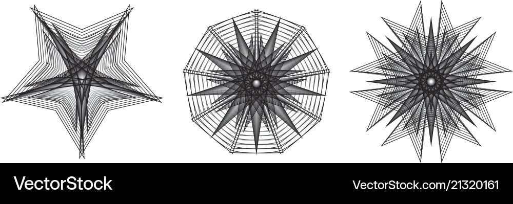 Cosmic object is a geometric fractal vector image