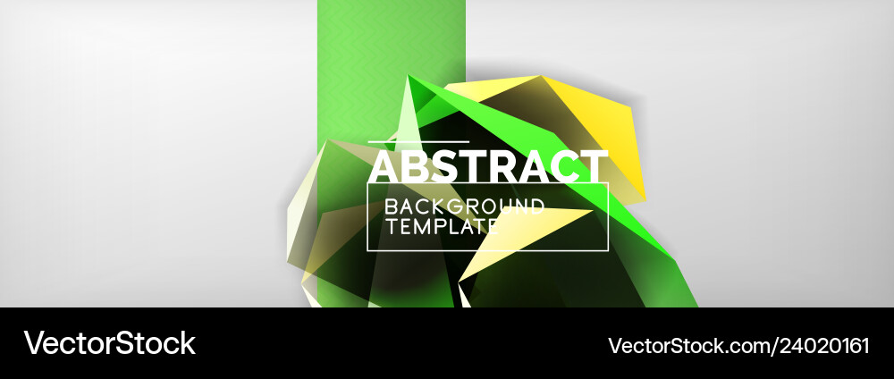 Dark 3d triangular low poly shapes abstract vector image