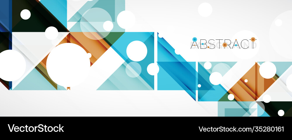 Geometric abstract background techno color Vector Image