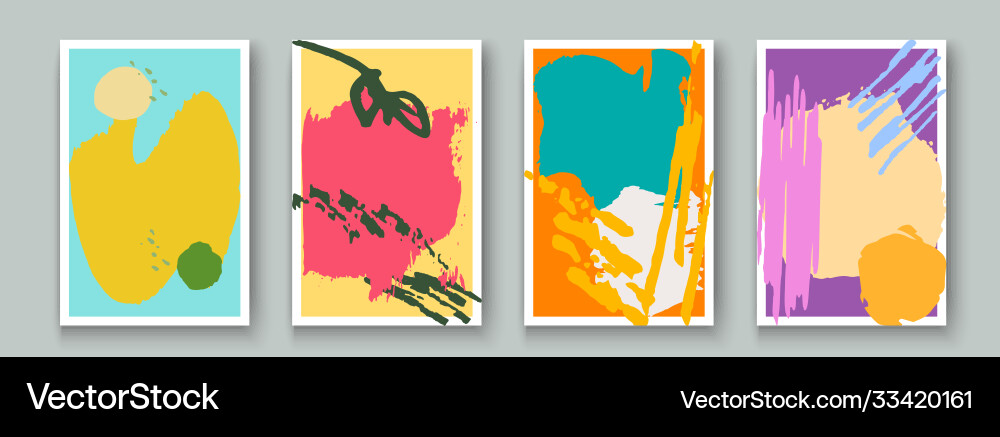 Kreative minimalistische Hand bemalt abstrakt Kreative minimalistische Hand bemalt abstrakt vektorbild