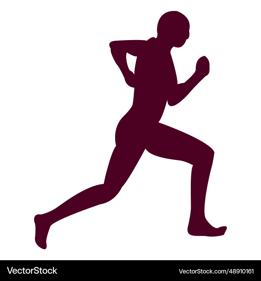 Man running sequence 5 vector image