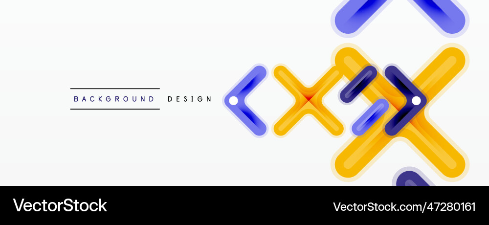 Minimal geometric background cross line design Minimal geometric background cross line design vector image