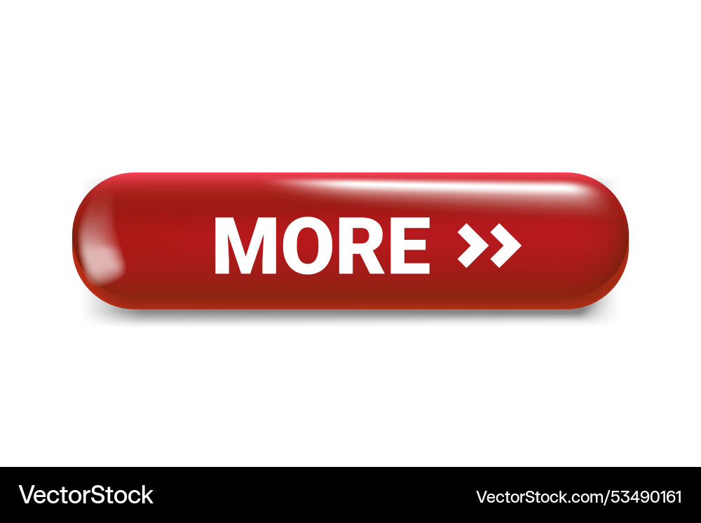 More button isolated on dark background 3d More button isolated on dark background 3d vector image