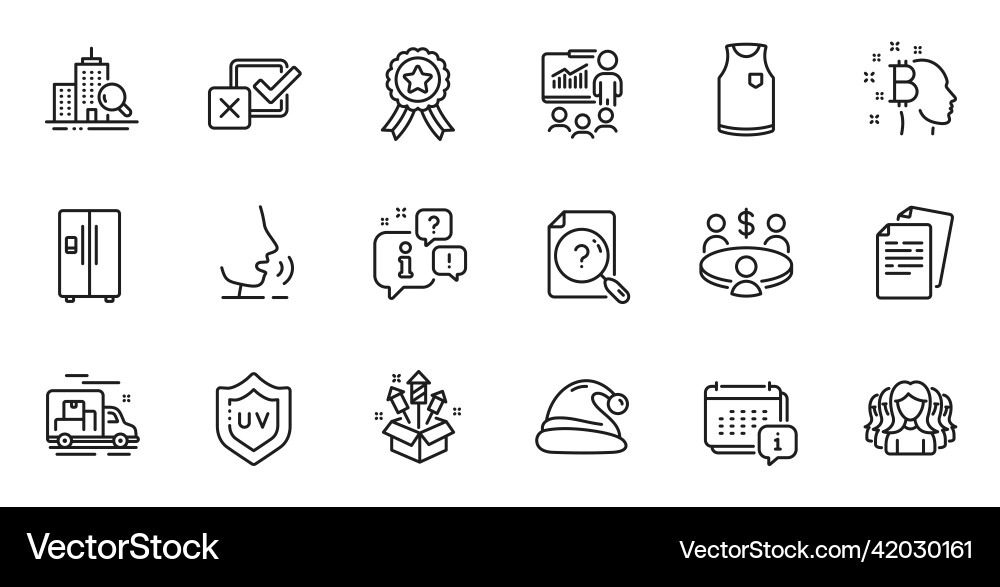 Outline set of inspect checkbox and refrigerator Outline set of inspect checkbox and refrigerator Vector Image
