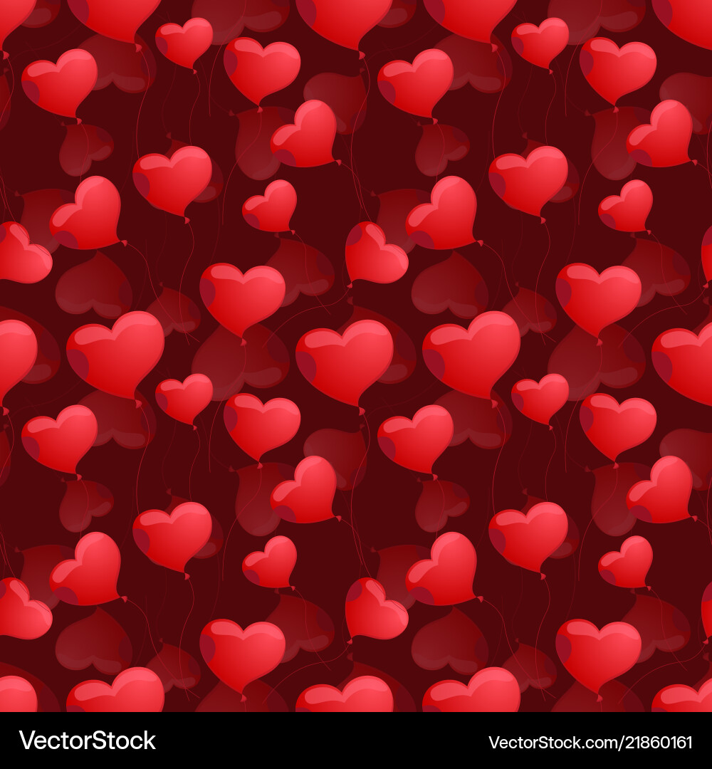 Seamless pattern with hearts on the background Seamless pattern with hearts on the background vector image