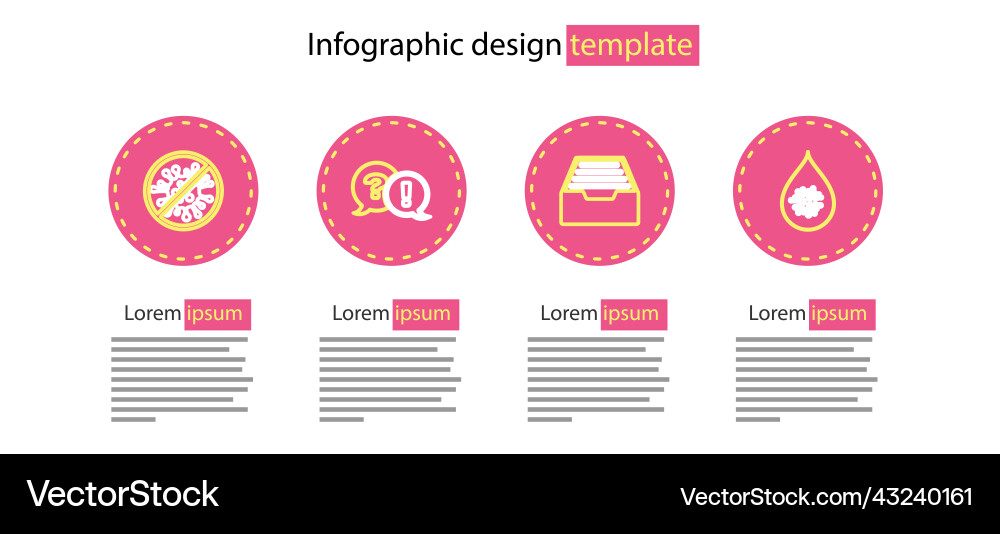 Set line drawer with documents dirty water drop Set line drawer with documents dirty water drop vector image