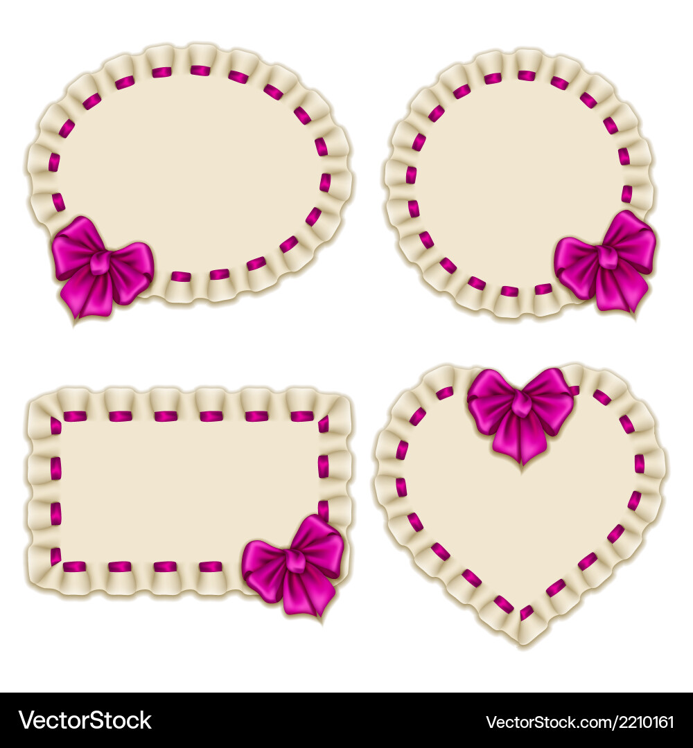 Set of elegant templates frame design Vector Image