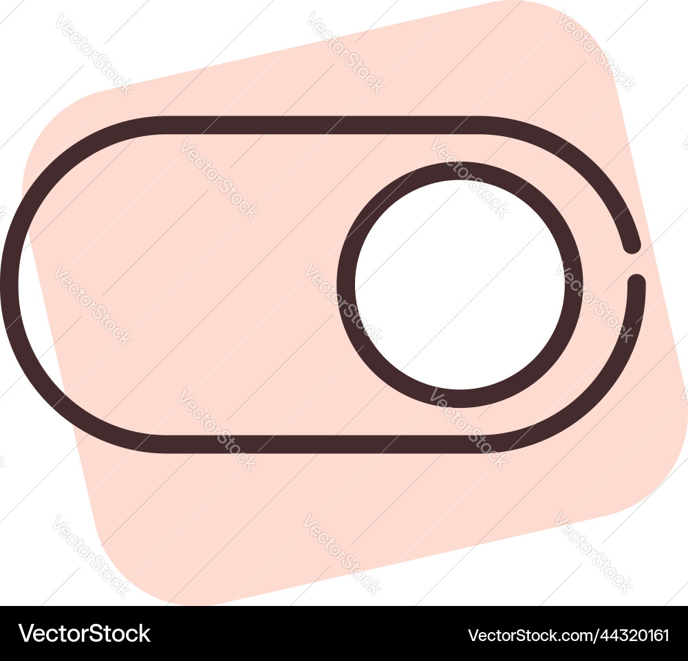 Ui button on white background vector image
