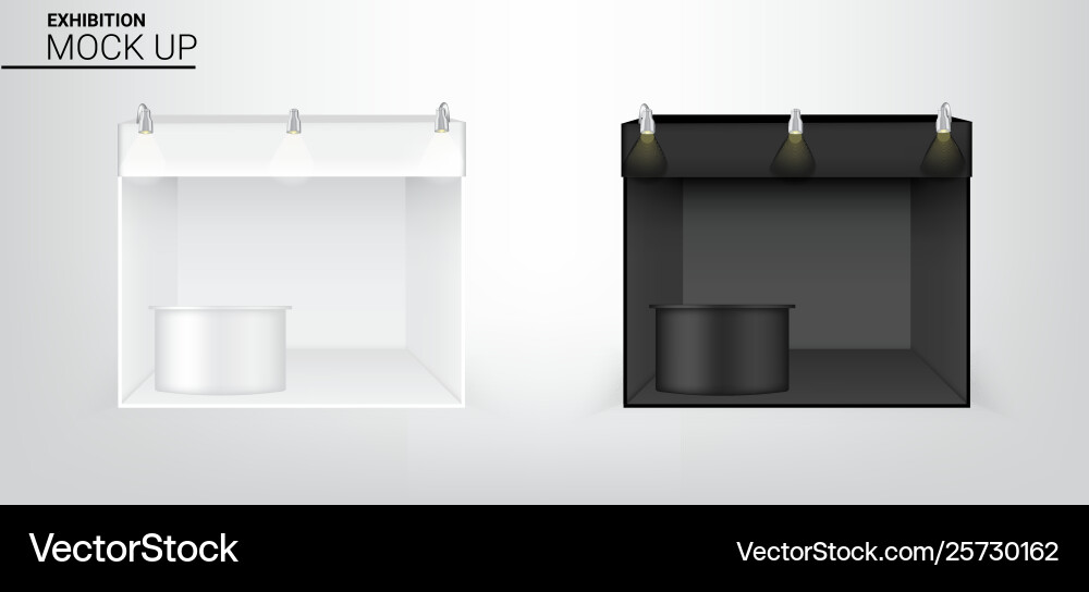 3d mock up realistic tent display pop booth 3d mock up realistic tent display pop booth vector image