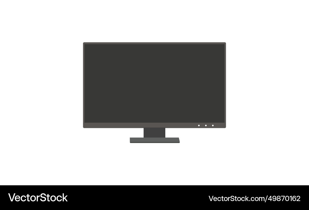 A computer monitor A computer monitor Vector Image