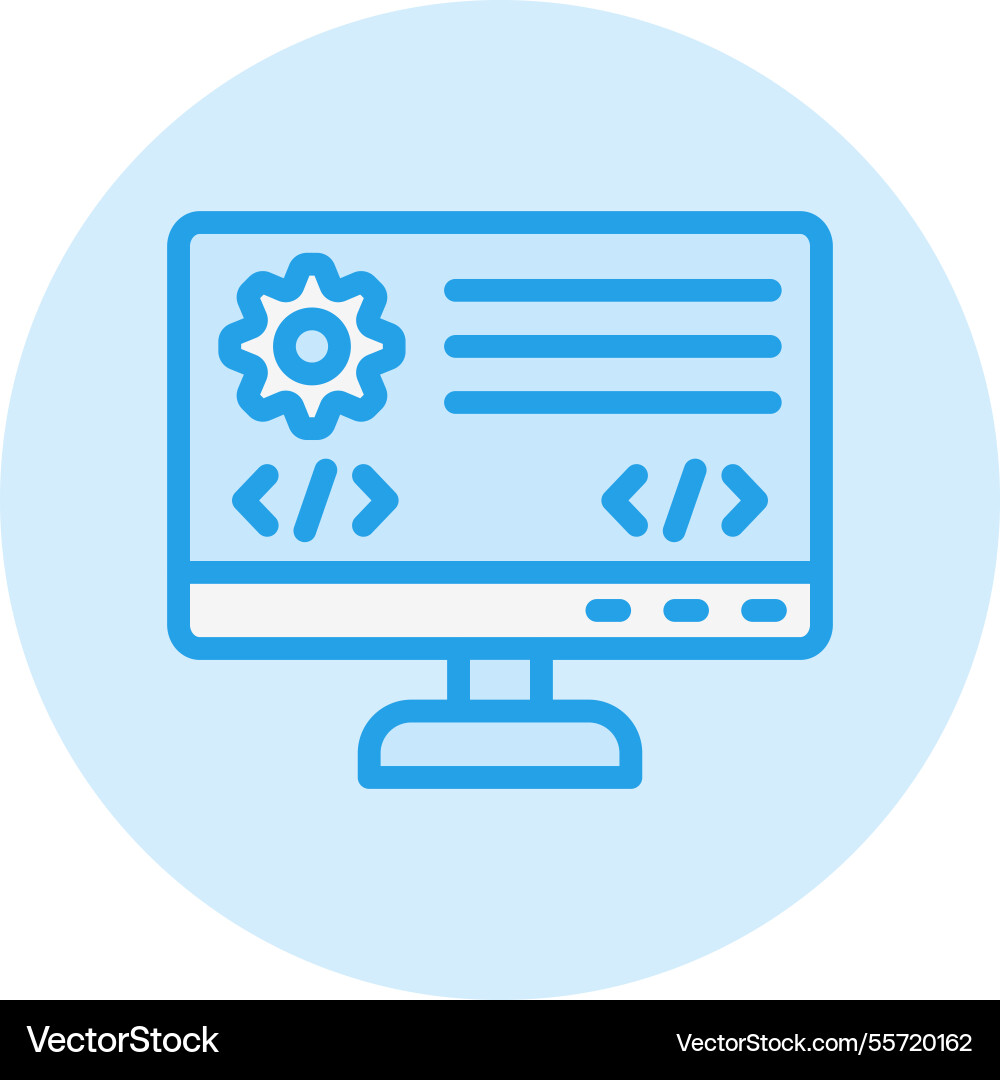 Backend icon design Vector Image