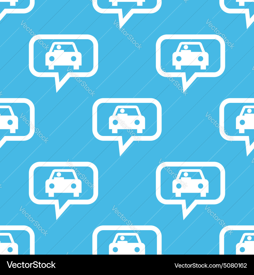 Car message pattern Vector Image