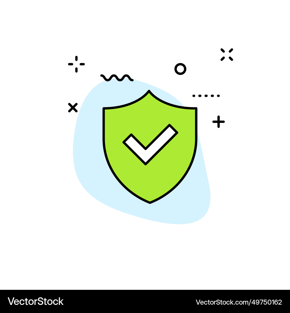 Check mark web icons in line style stamp Check mark web icons in line style stamp vector image