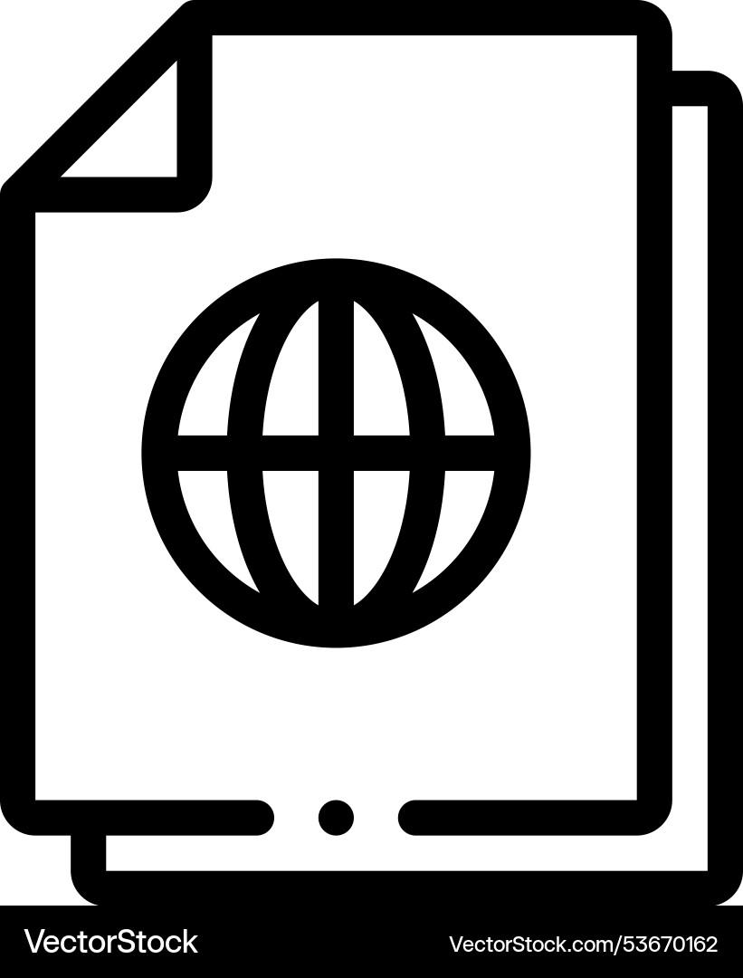 File icon thin linear style design isolated File icon thin linear style design isolated vector image