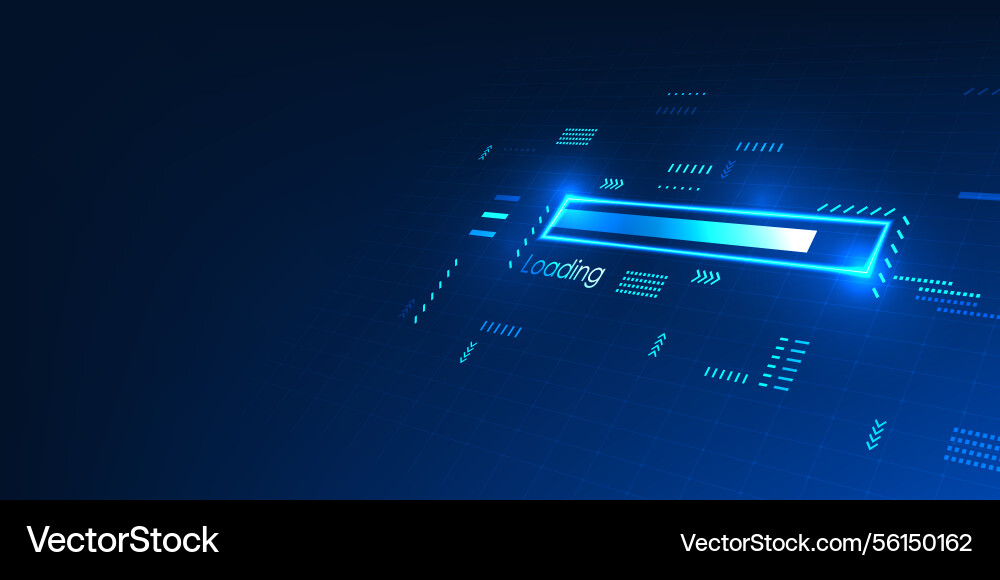 Technology background of a screen showing Vector Image