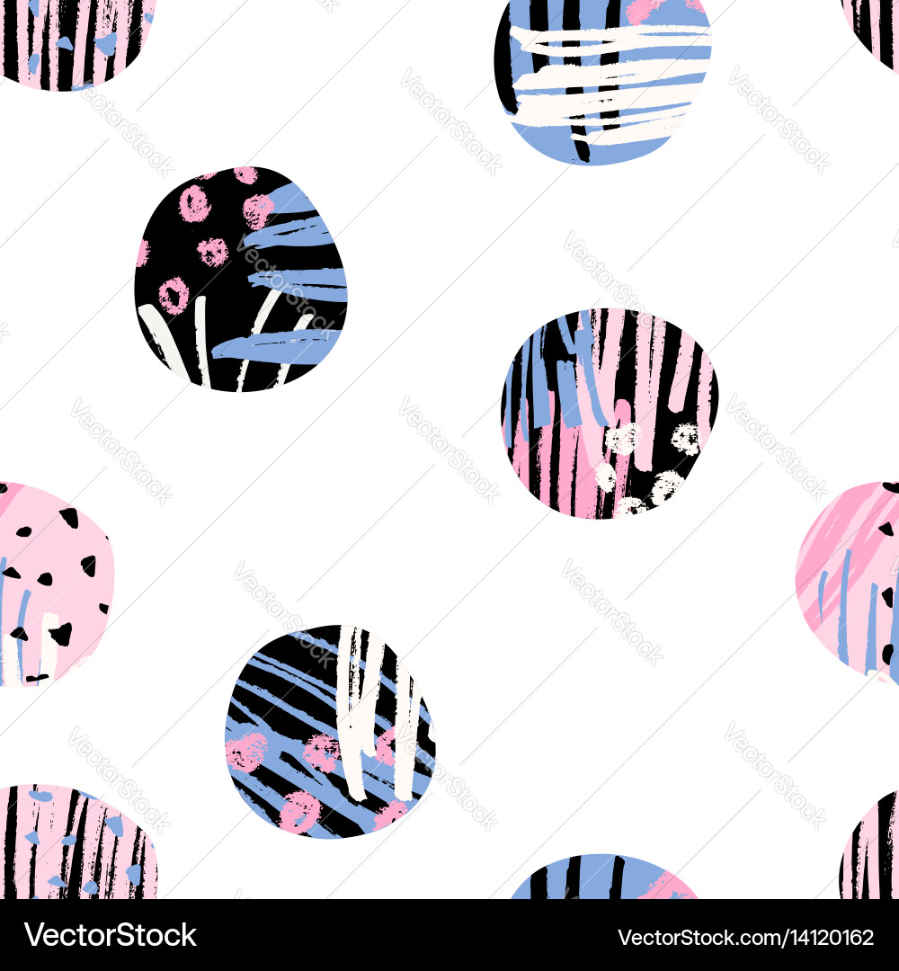 Textured Circle Pattern vector image