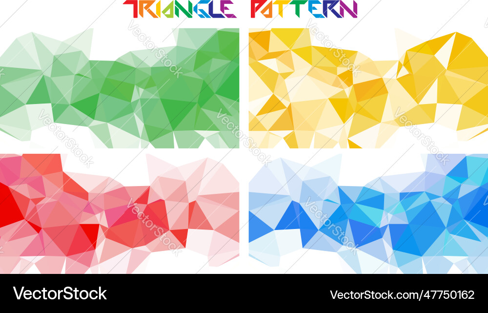 Triangle background pattern vector image
