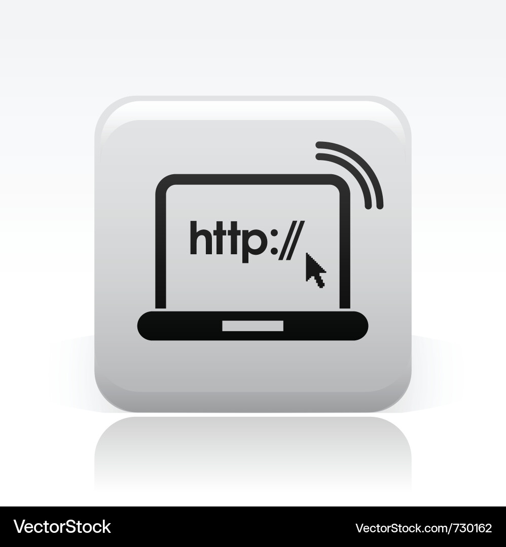 Web connection icon vector image