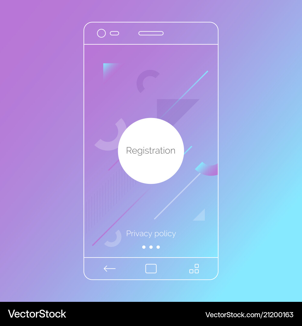 Abstract background for mobile applications vector image