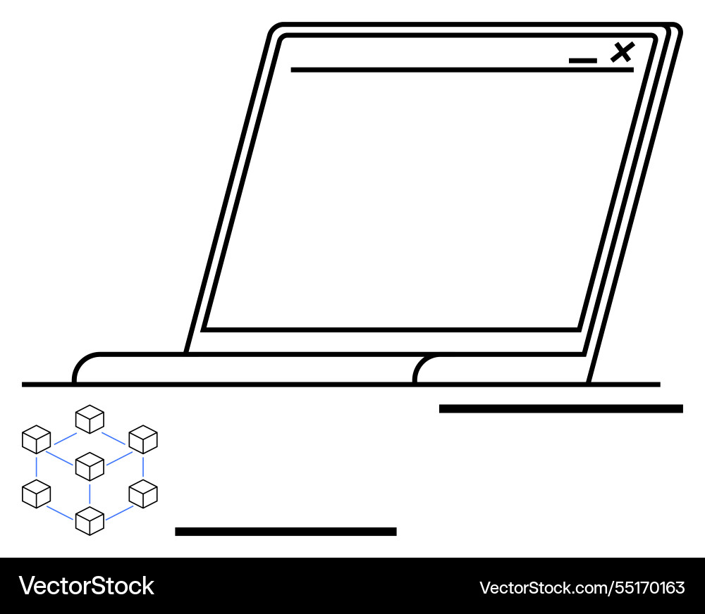 Blockchain technology and data integration Blockchain technology and data integration vector image