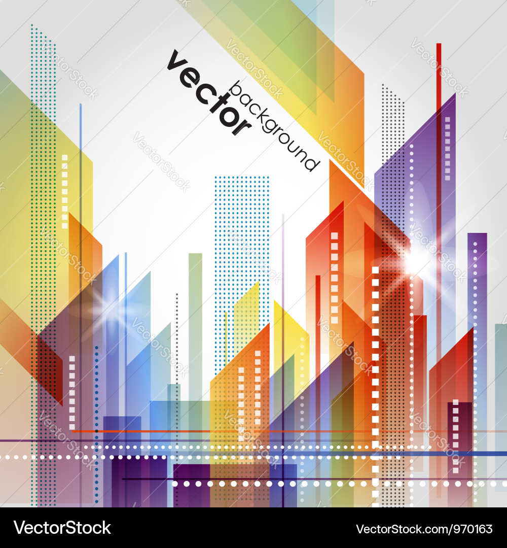 City landscape Royalty Free Vector Image - VectorStock