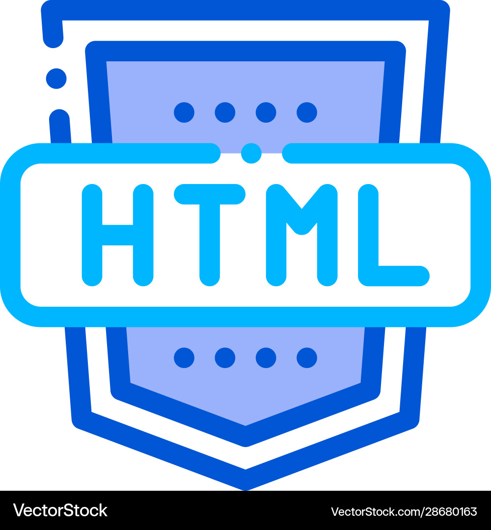 Codierung Sprache html System Dünne Linie Symbol Codierung Sprache html System Dünne Linie Symbol vektorbild
