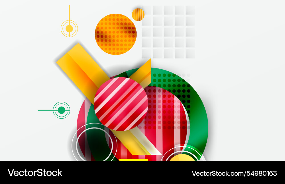 Dynamic complex geometric abstract background Vector Image