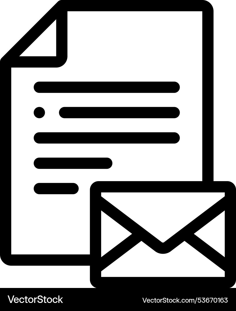 File icon thin linear style design isolated File icon thin linear style design isolated vector image